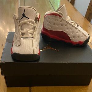 Nike Air Jordan Retro White Red Sneakers New Imperfections size 3